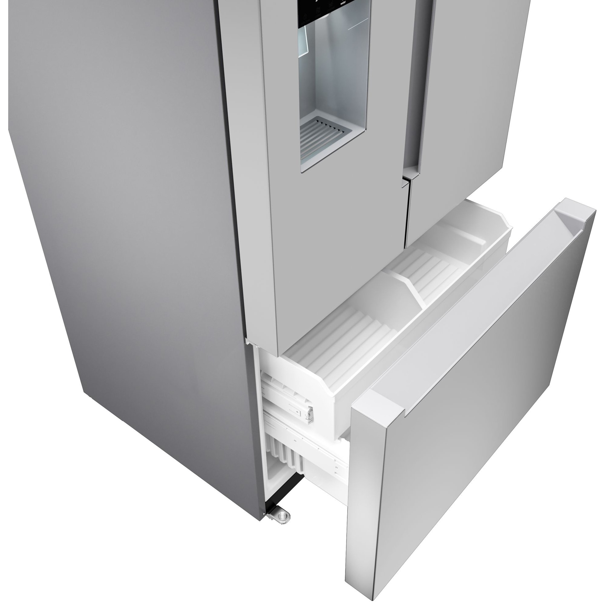 Bosch 100 Series 36 in. 26 cu. ft. Smart French Door Refrigerator with Ice & Water Dispenser - Stainless Steel, , hires