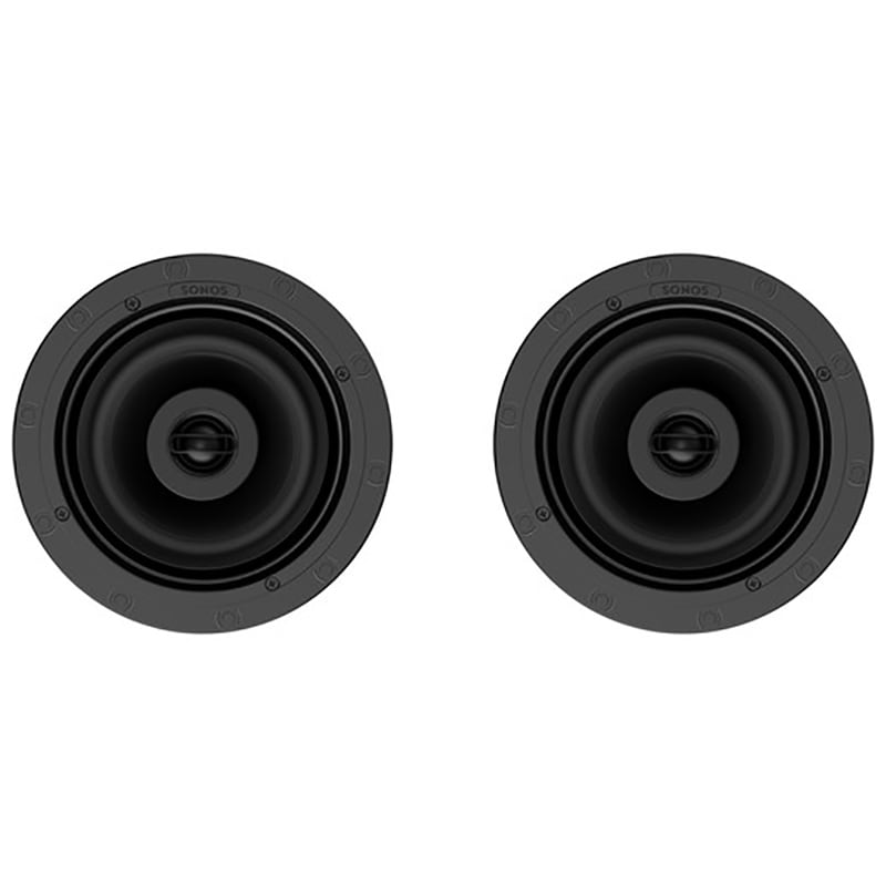 Sonos Architectural 6-1/2" Passive 2-Way In-Ceiling Speakers (Set) - White, , hires