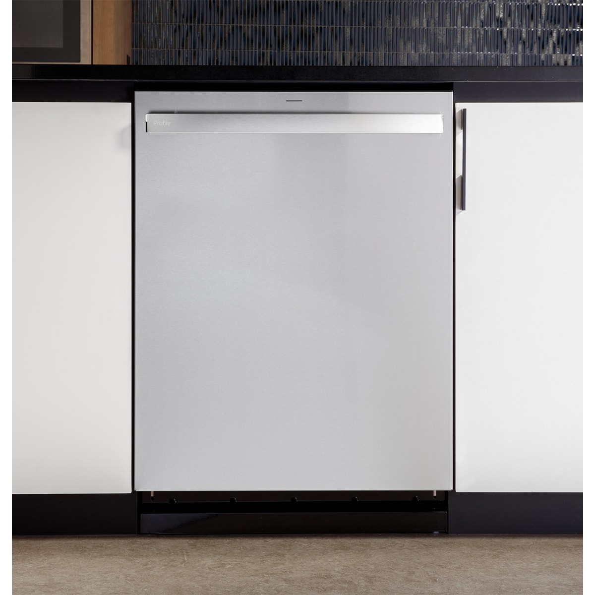 GE Profile 24 in. Top Control Flush-Mount Smart Dishwasher with 44 dBa Sound Level, 3rd-Rack & Dry Boost - Fingerprint Resistant Stainless, , hires
