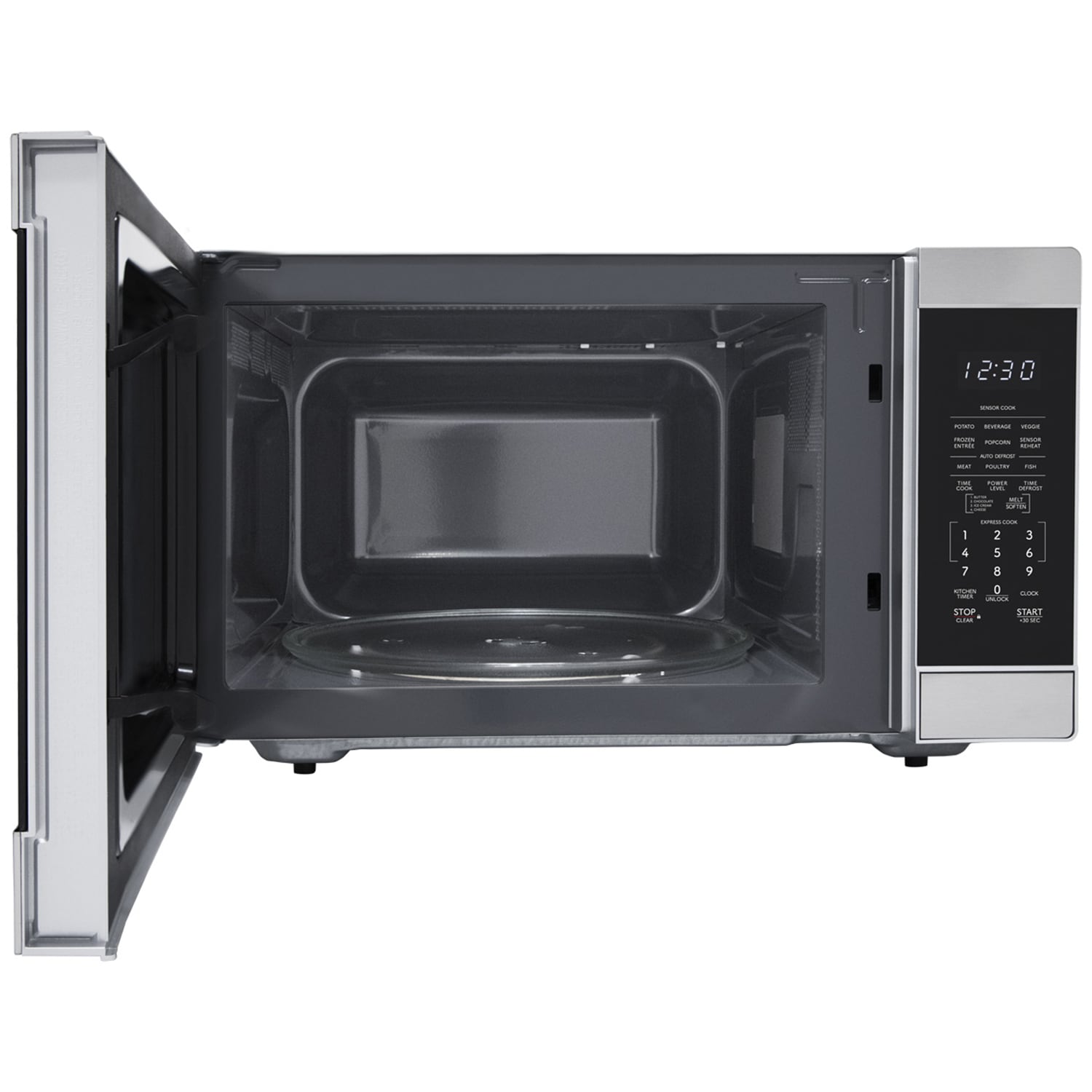 Sharp 22 in. 1.6 cu. ft. 1100W Countertop Microwave with Sensor Cooking - Stainless Steel, , hires