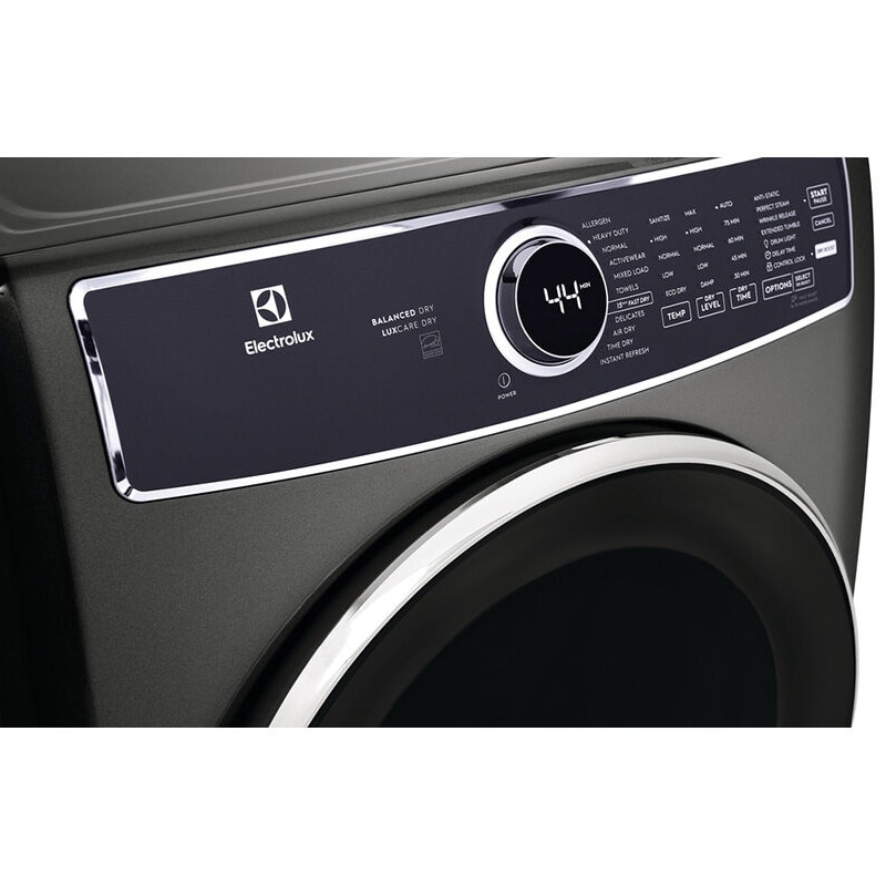 Electrolux 600 Series 27 in. 8.0 cu. ft. Stackable Electric Dryer with Balance Dry, Instant Refresh, Perfect Steam & Sanitize Cycle - Titanium, Titanium, hires