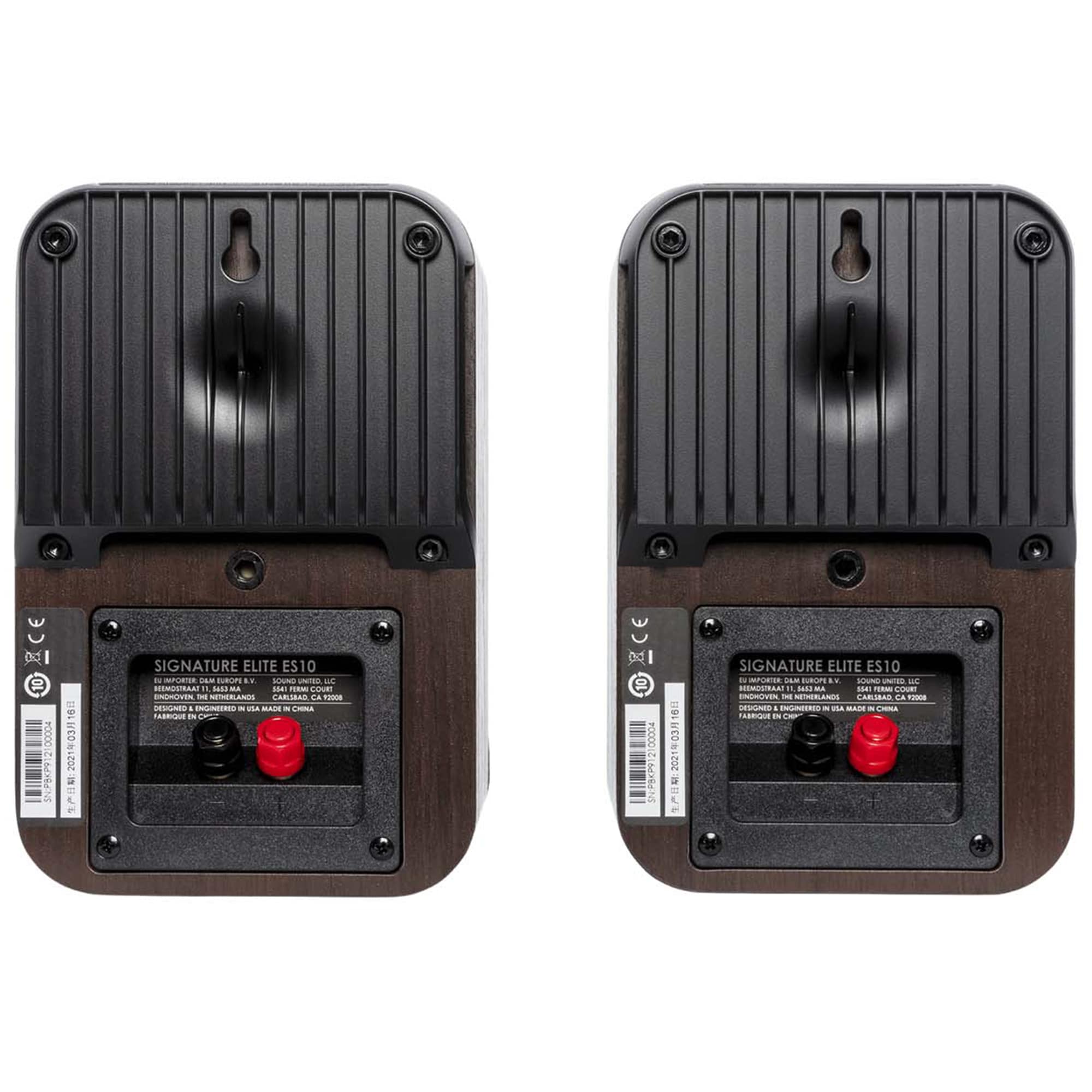 Polk Signature Elite ES10 High Quality Wall-Mountable Satellite Surround Speakers (Pair) - Brown, Brown, hires