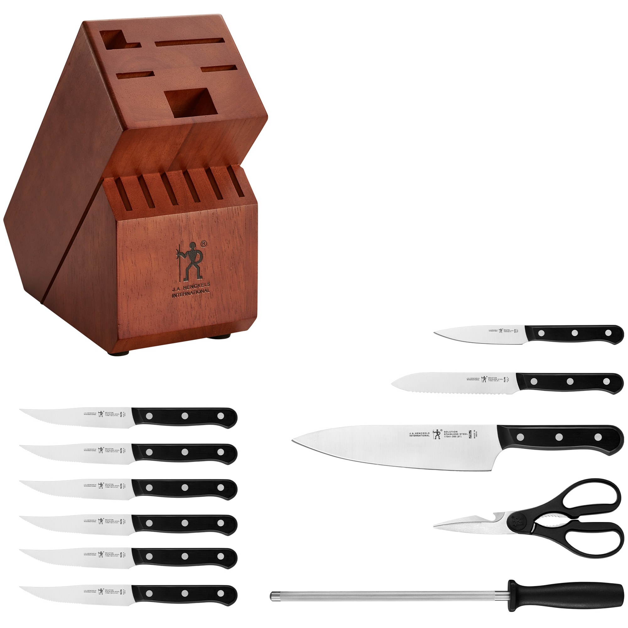 Henckels Solution 12-pc Knife Block Set, , hires