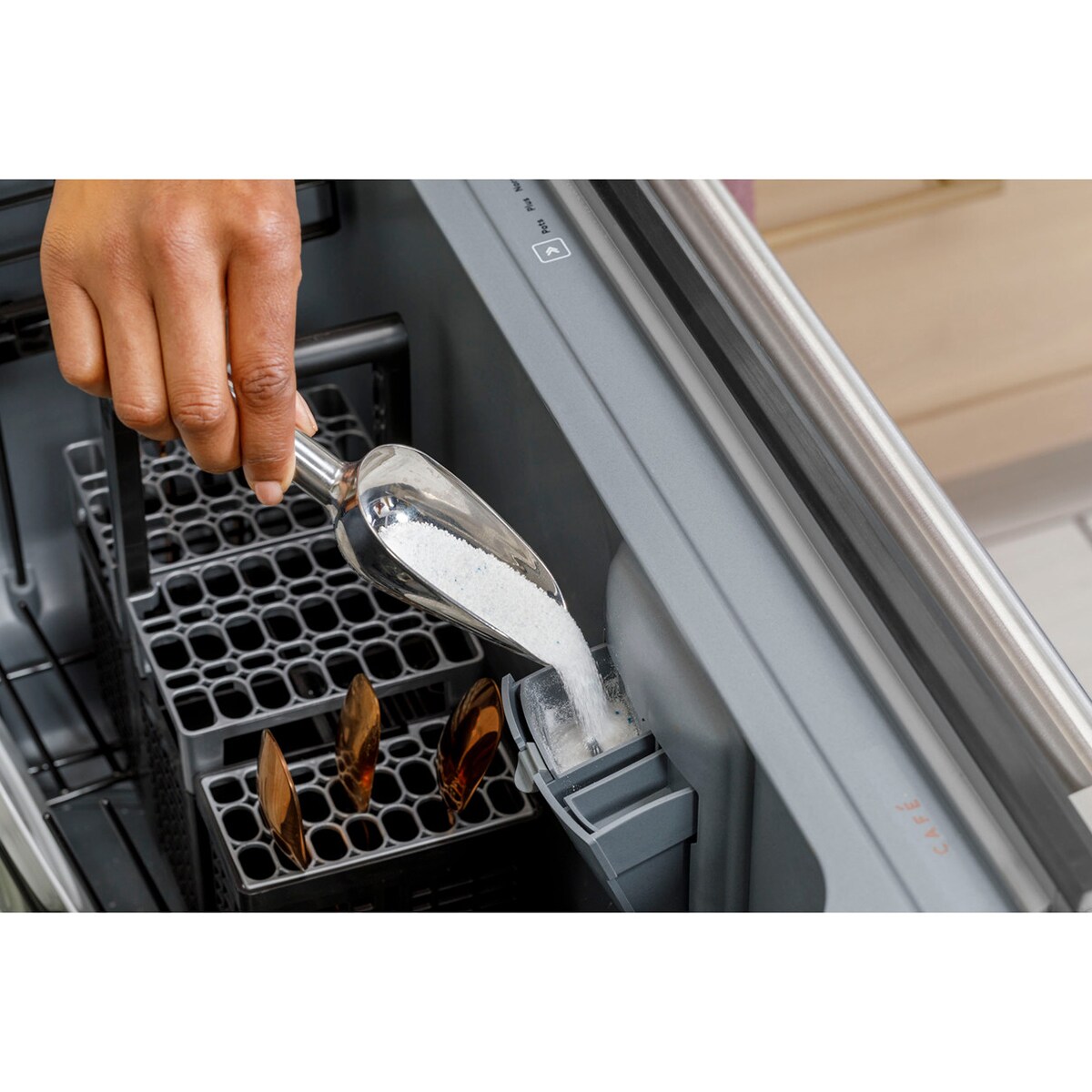 Cafe 24 in. Smart Dishwasher with Top Control & 45 dBa Sound Level - Matte White, , hires