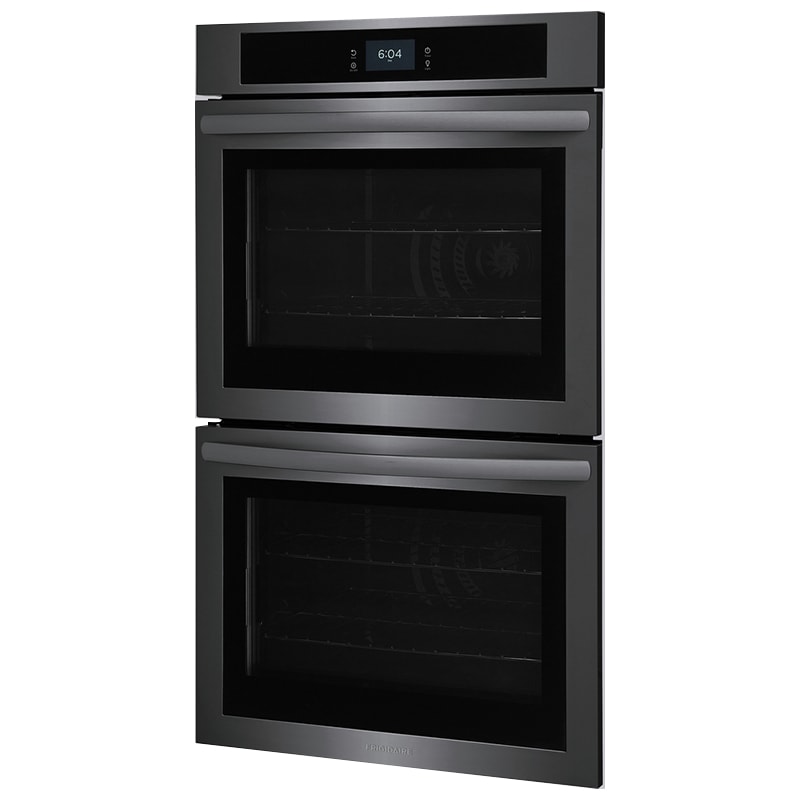 Frigidaire 30 in. 10.6 cu. ft. Top Control Electric Double Wall Oven with Standard Convection - Black Stainless, Black Stainless, hires