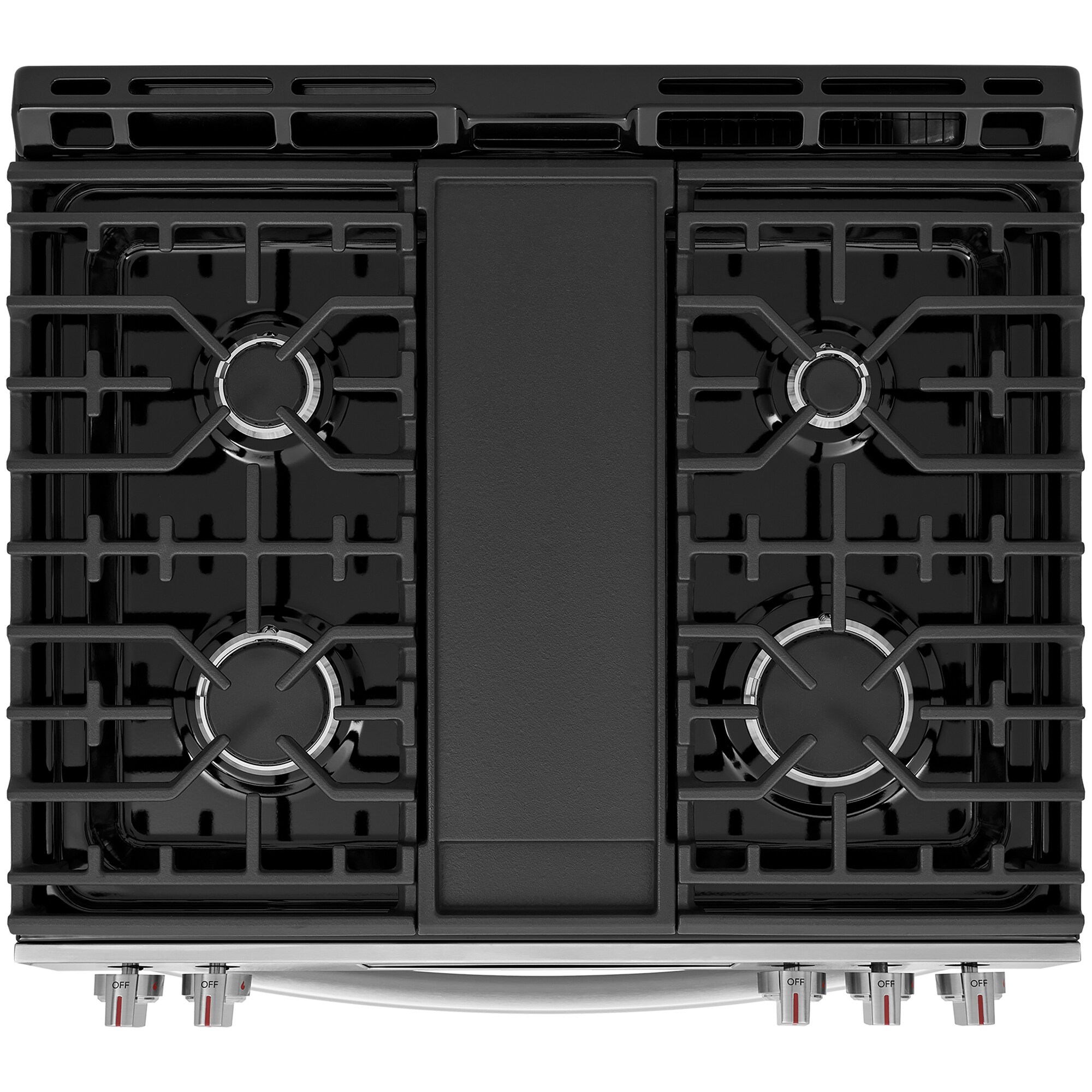 Frigidaire Gallery 30 in. 6.0 cu. ft. Air-Fry True European Convection Steam Oven Gas Range with Stone-Baked Pizza, 5 Sealed Burners & Griddle - Stainless Steel, , hires