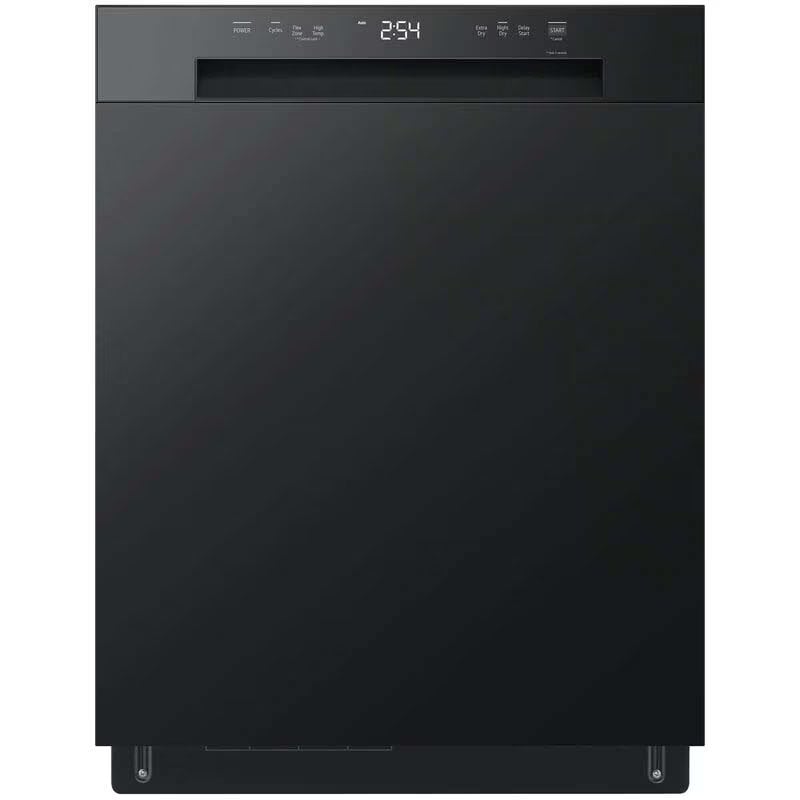 LG 24 in. Front Control Dishwasher with 52 dBa Sound Level, Dynamic Dry & Pocket - Black, Black, hires