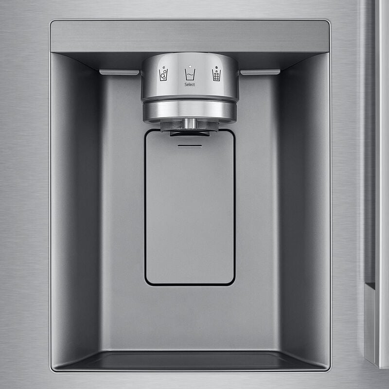 LG 33 in. 24.5 cu. ft. Smart French Door Refrigerator with Ice & Water Dispenser - PrintProof Stainless Steel, PrintProof Stainless Steel, hires
