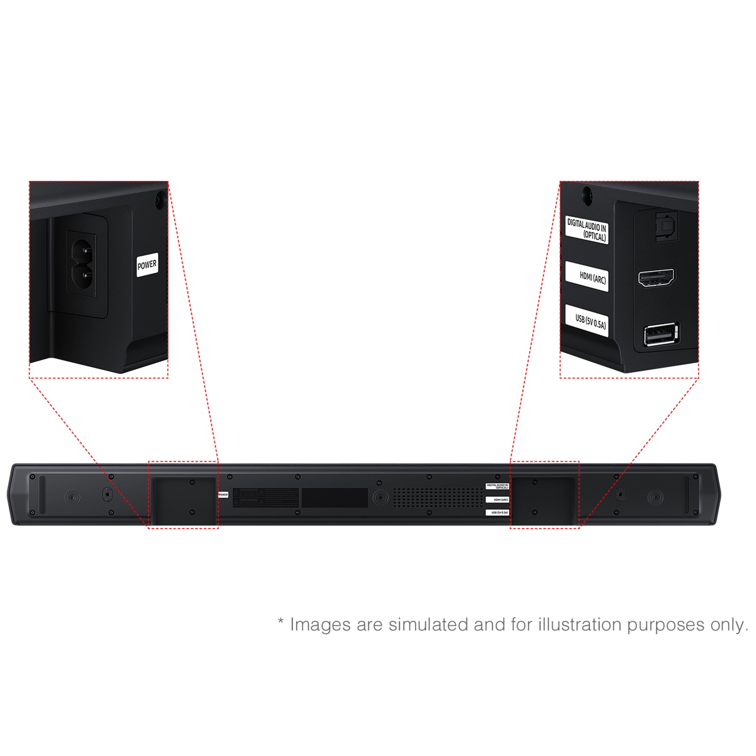 Samsung B-Series 2.1 Channel Sound Bar with Bluetooth & Wireless Subwoofer - Titan Black, , hires