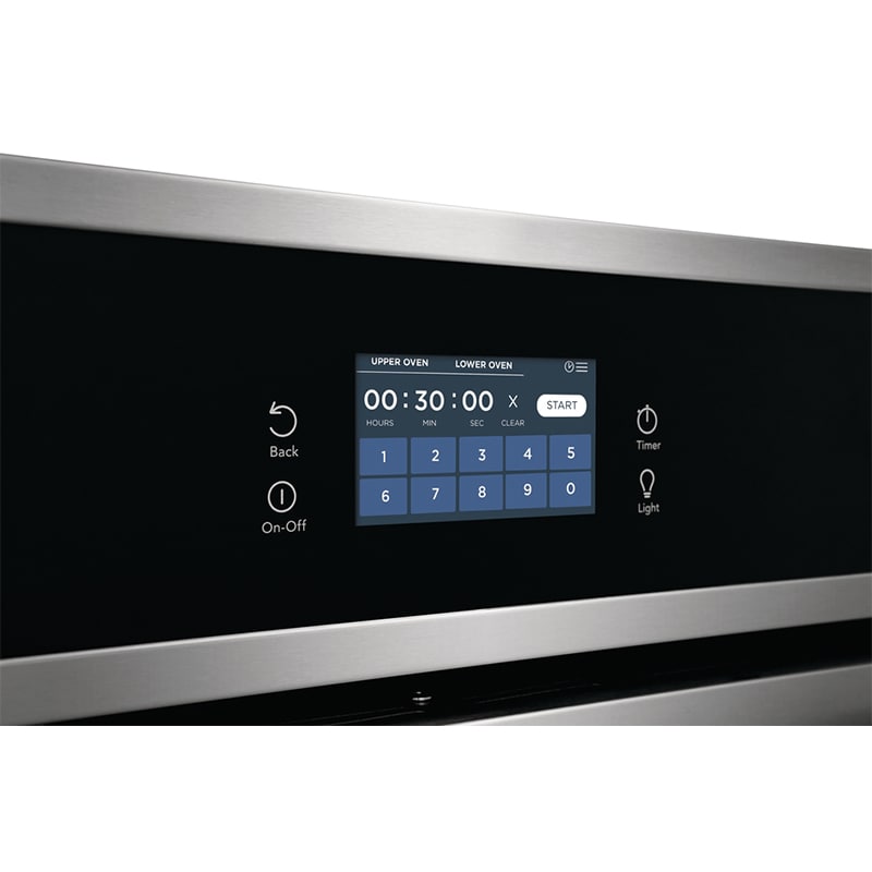 Frigidaire 27 in. 7.6 cu. ft. Top Control Electric Double Wall Oven with Standard Convection - Stainless Steel, Stainless Steel, hires