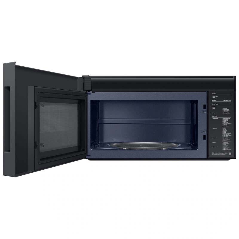 Samsung Bespoke 30 in. 2.1 cu. ft. 1000W Smart Over-the-Range Microwave with 400 CFM & Sensor Cooking - Matte Black Steel, Matte Black Steel, hires