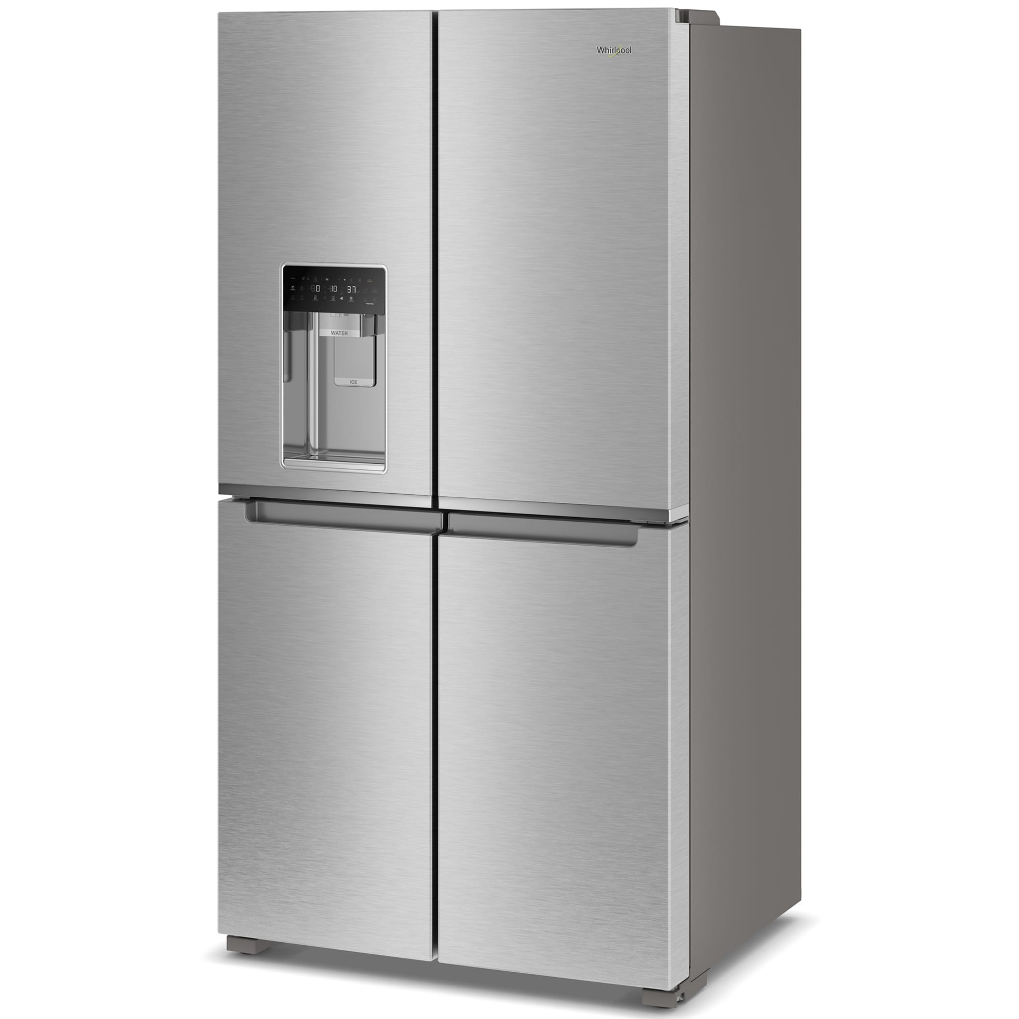 Whirlpool 36 in. 19.1 cu. ft. Counter Depth 4-Door French Door Refrigerator with Ice & Water Dispenser - Fingerprint Resistant Stainless Steel, , hires