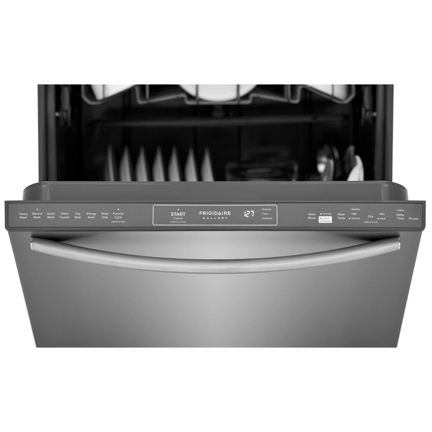 Frigidaire Gallery 24 in. Top Control Dishwasher with 42 dBa Sound Level & MaxDry - Stainless Steel, , hires