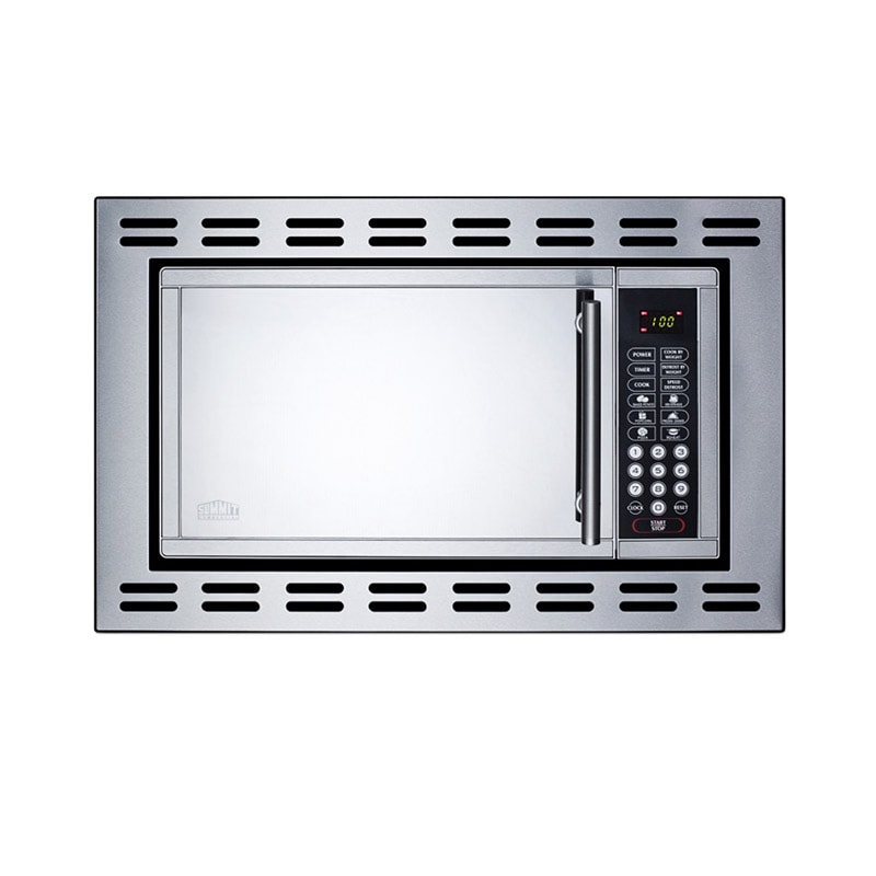 Summit 24 in. 0.9 cu. ft. 900W Built-In Microwave - Stainless Steel, , hires