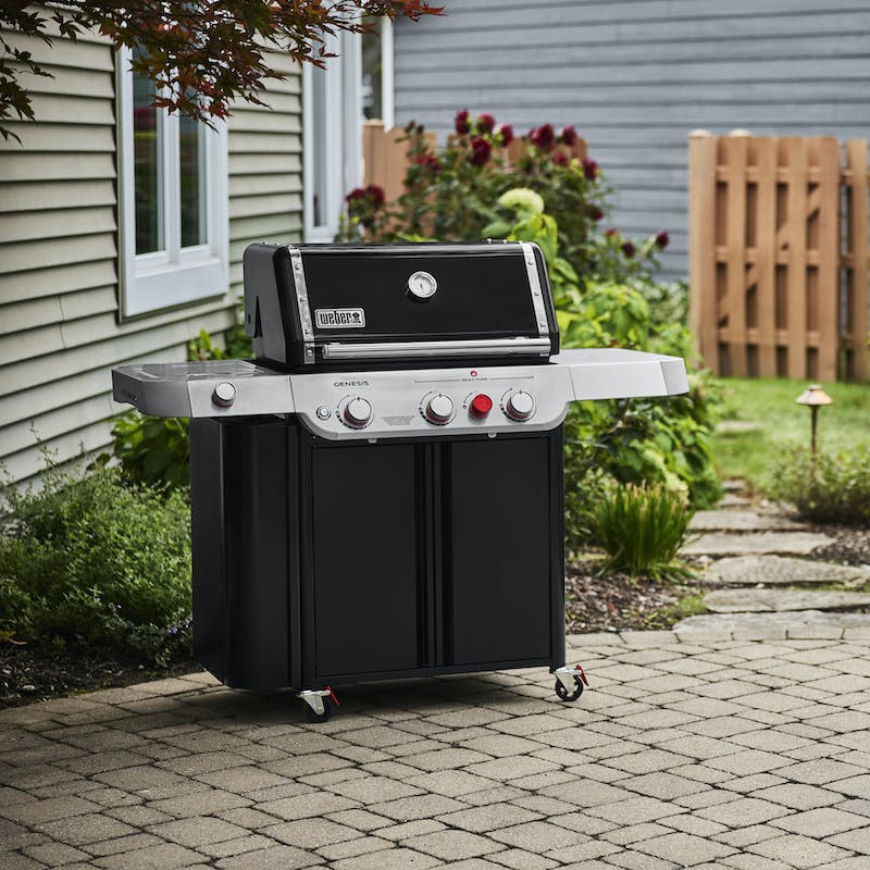 Weber Genesis E-335 Series 3-Burner Natural Gas Grill with Side Burner & Sear Burner - Black, , hires