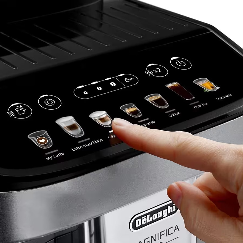 De Longhi Magnifica Evo Espresso Machine with Frother - Silver Black, , hires