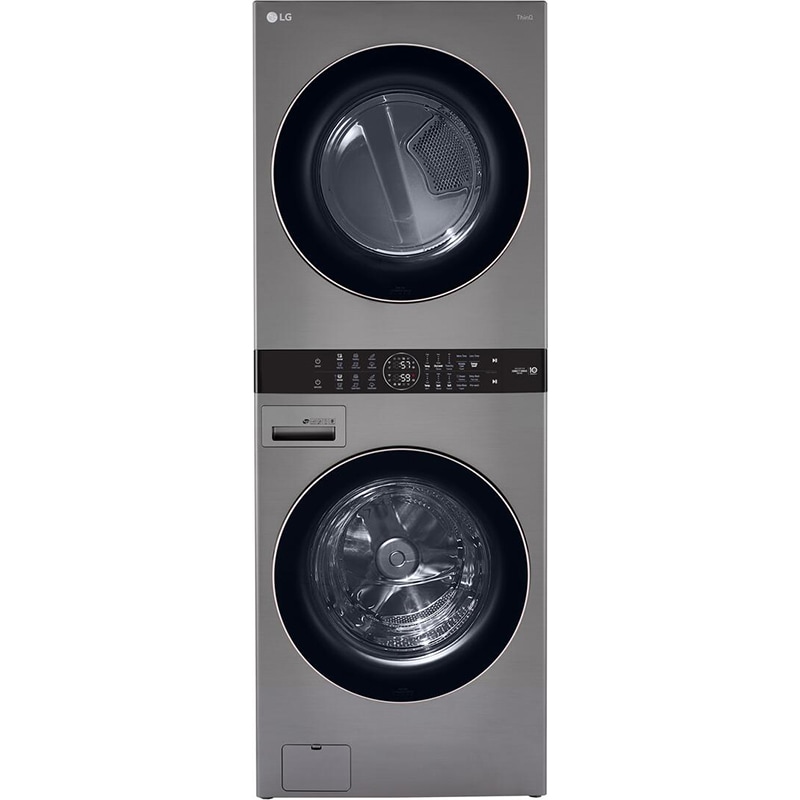 LG 27 in. WashTower with 4.5 cu. ft. Washer with 6 Wash Programs & 7.4 cu. ft. Gas Dryer with 6 Dryer Programs, Sensor Dry & Wrinkle Care - Graphite Steel, Graphite Steel, hires