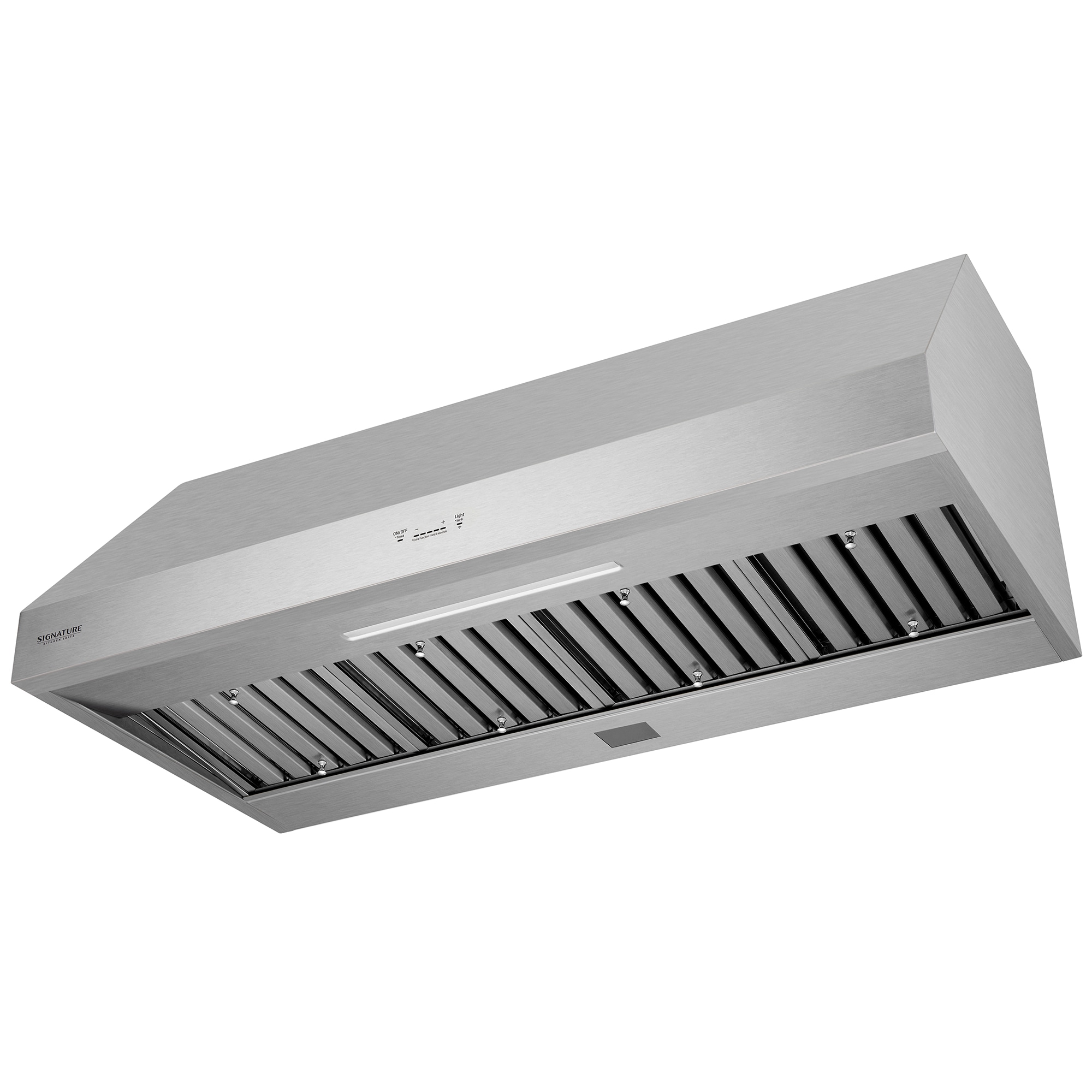 Signature Kitchen Suite 48 in. Smart Ducted Canopy Pro Style Style Range Hood with 650 CFM, 5 Fan Speeds & 1 LED Light - Stainless Steel, , hires