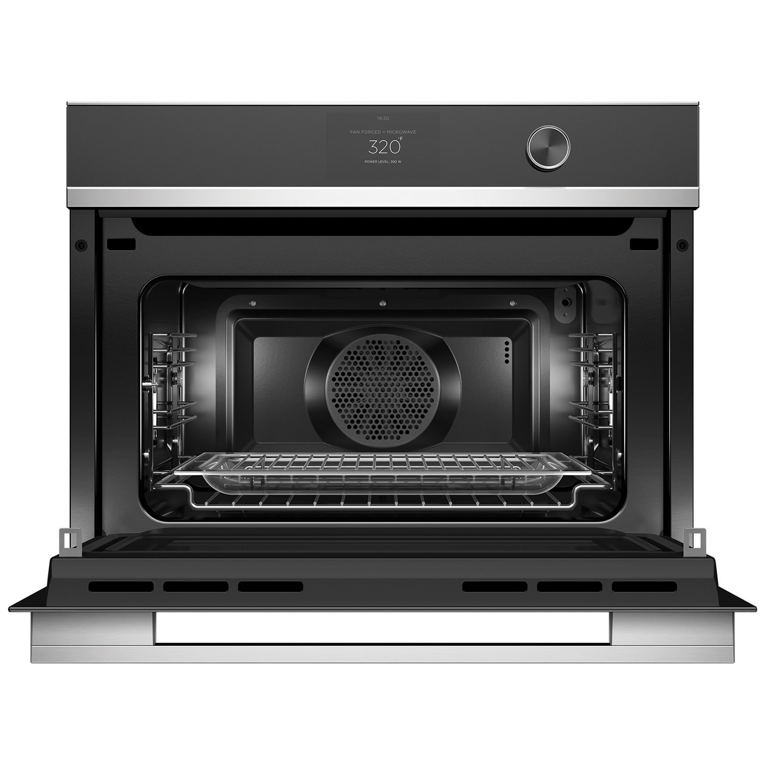 Fisher & Paykel Series 9 24 in. 1.7 cu. ft. Smart Speed Electric Single Wall Oven with True European Convection - Stainless Steel, , hires