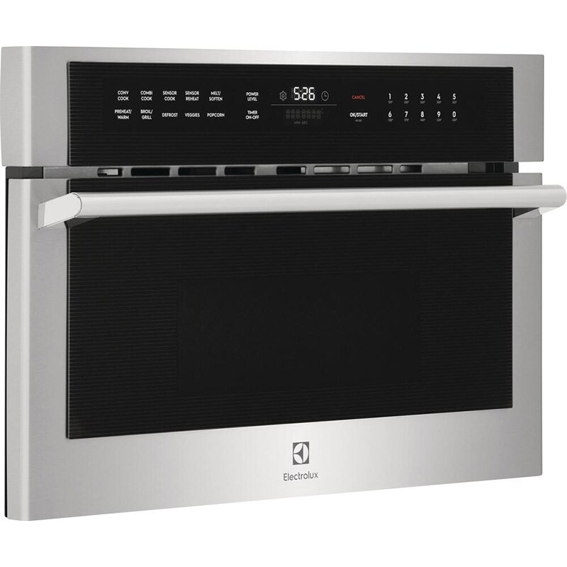 Electrolux 30 in. 1.6 cu. ft. 1000W Built-In Microwave with Convection & Sensor Cooking - Stainless Steel, , hires