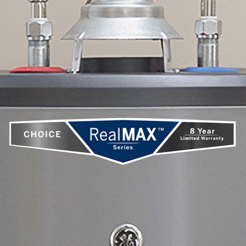 GE RealMax Choice Natural Gas 30 Gallon Short Water Heater with 8-Year Parts Warranty, , hires