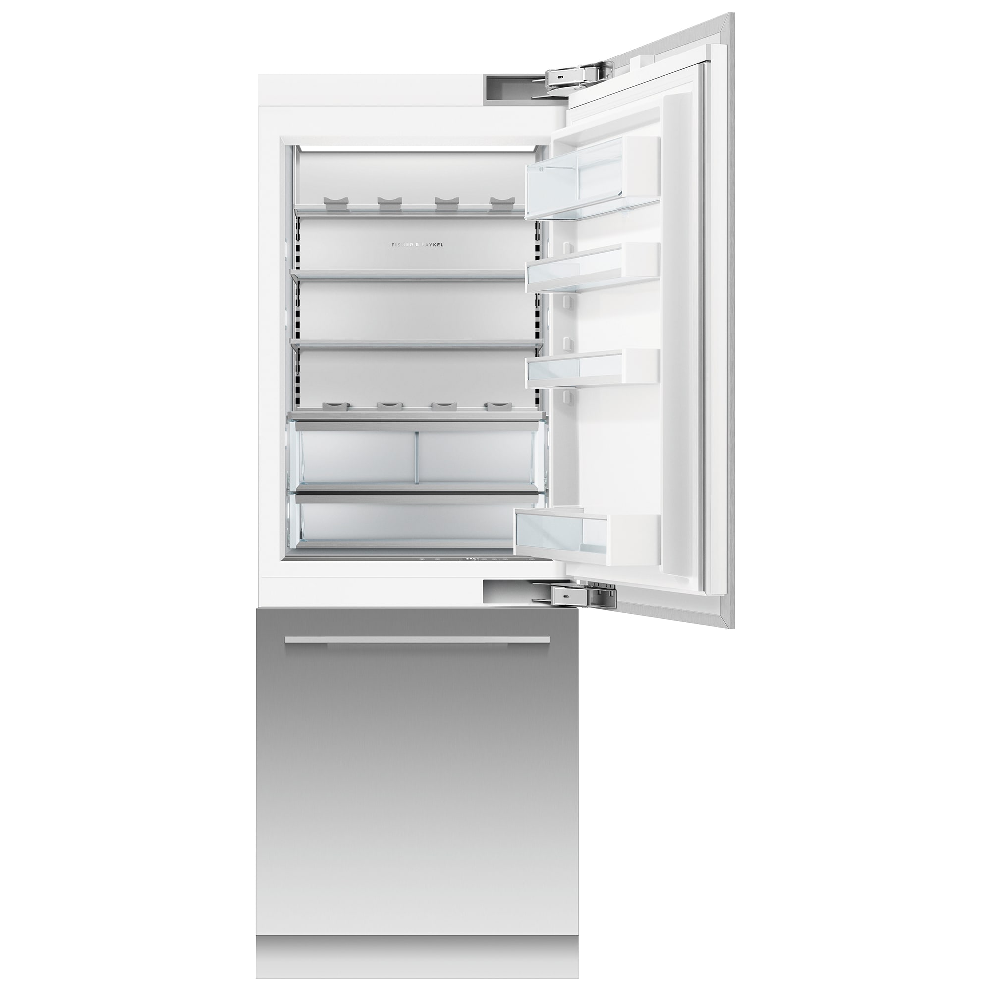 Fisher & Paykel Series-9 30 in. Built-In 15.9 cu. ft. Counter Depth Bottom Freezer Refrigerator with Internal Water Dispenser Right Hinge - Custom Panel Ready, , hires