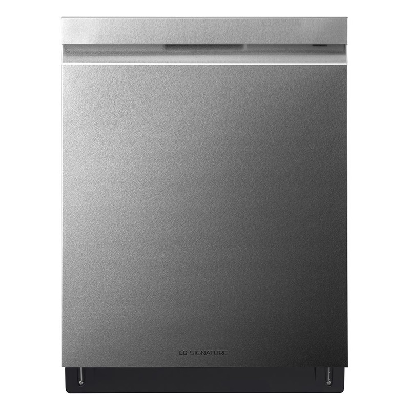 LG Signature 24 in. Top Control Smart Dishwasher with 38 dBa Sound Level, 3rd-Rack & Pocket - Textured Steel, , hires