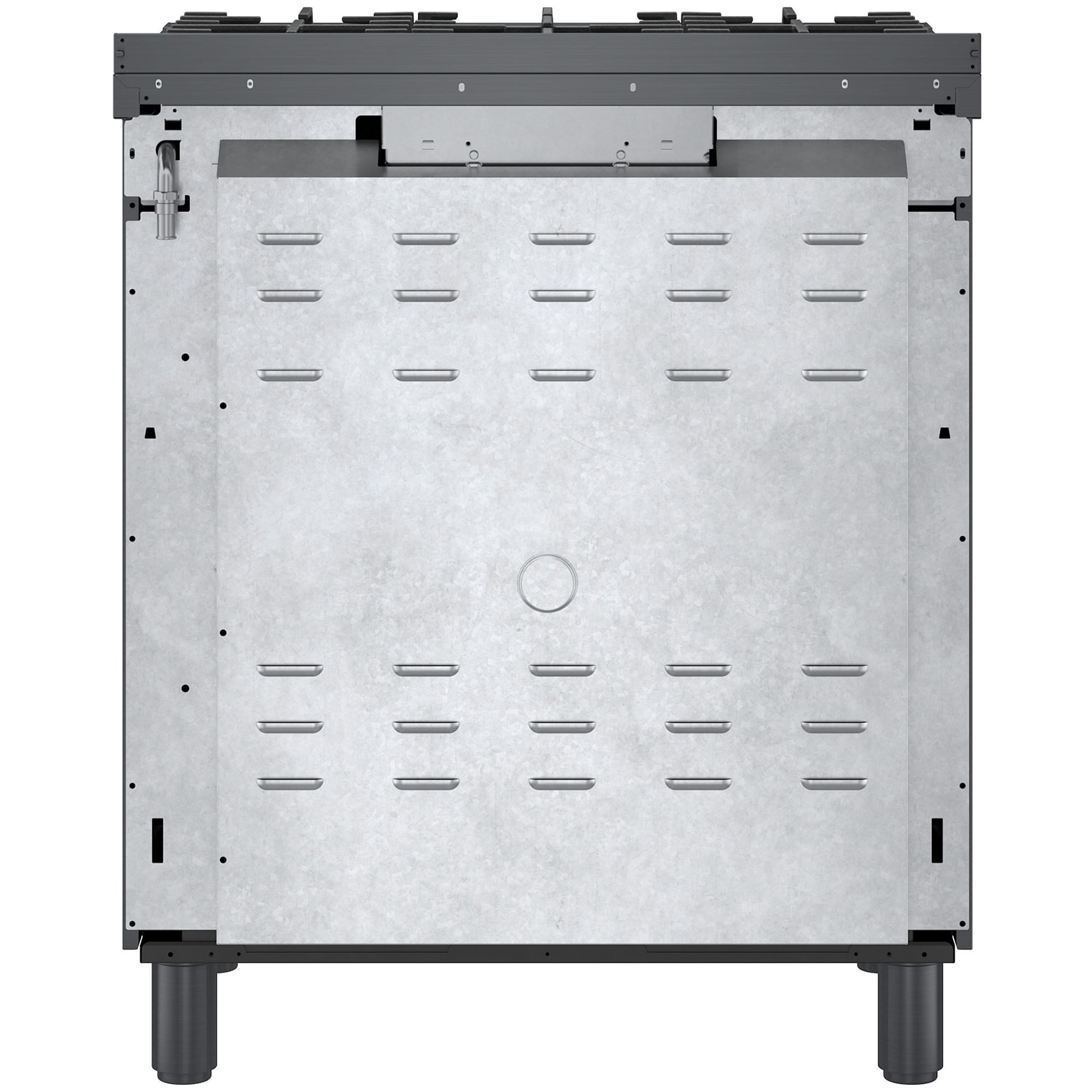 Bosch 800 Series 30 in. 3.9 cu. ft. True European Convection Dual Fuel Range with 5 Sealed Burners - Black Stainless, , hires