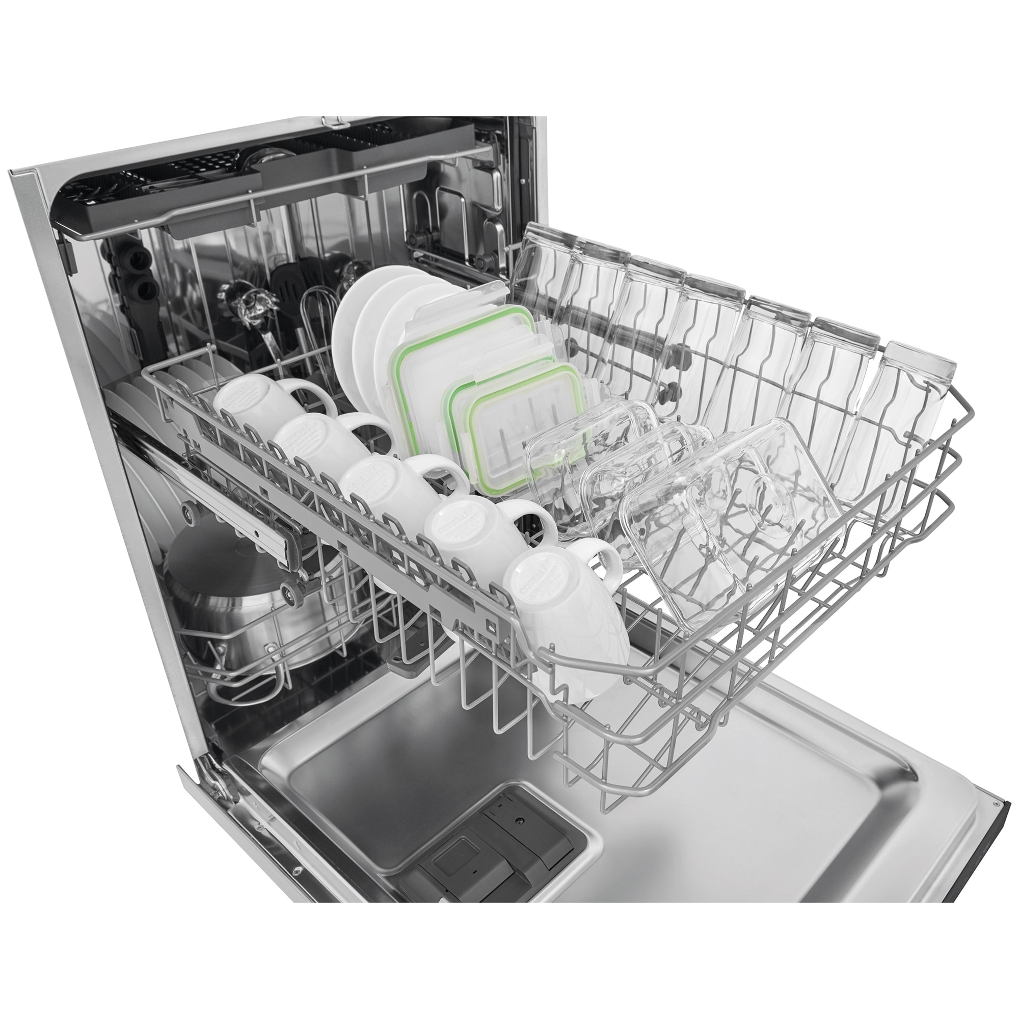 Frigidaire 24 in. Top Control Dishwasher with 49 dBa Sound Level, 3rd-Rack & EvenDry - Stainless Steel, , hires