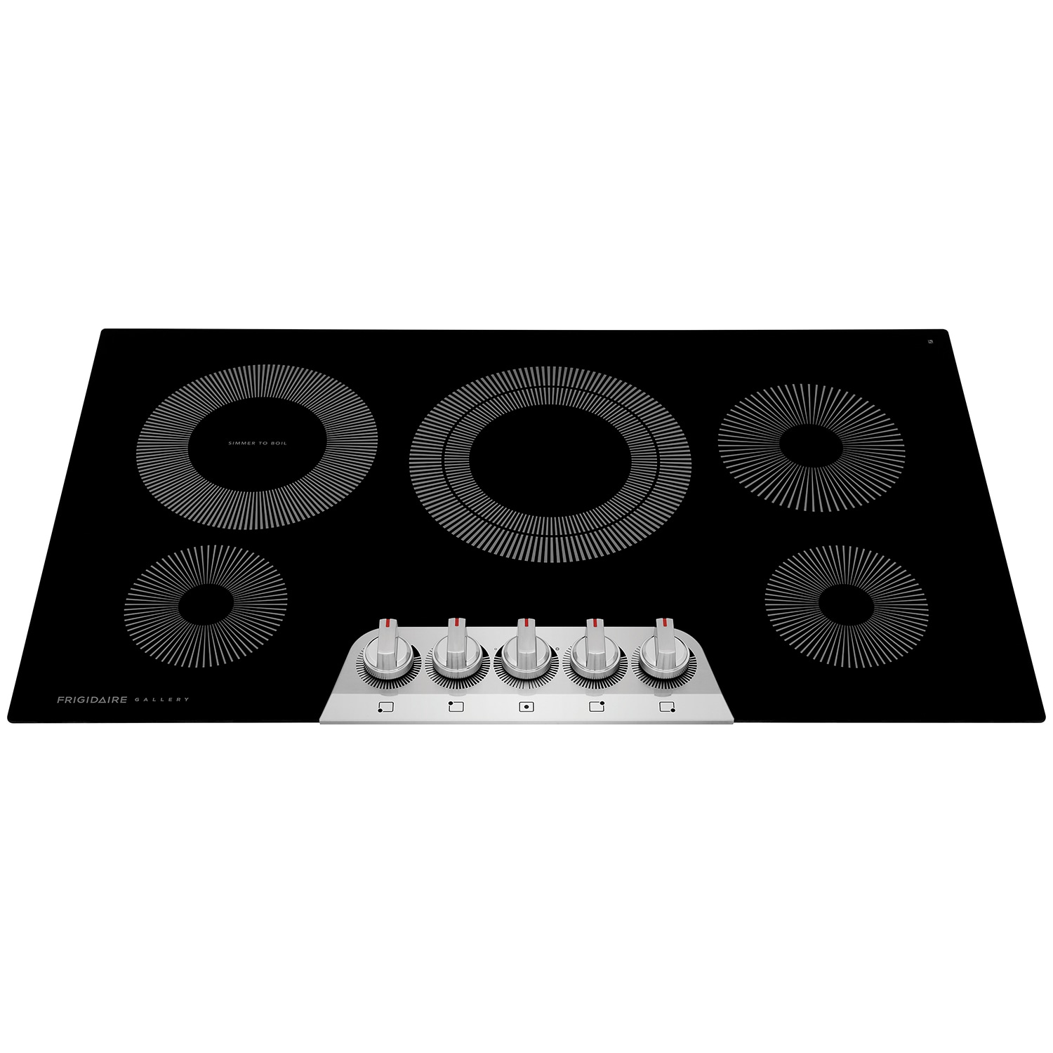 Frigidaire Gallery 36 in. 5-Burner Electric Cooktop with Simmer Burner & Power Burner - Stainless Steel, , hires