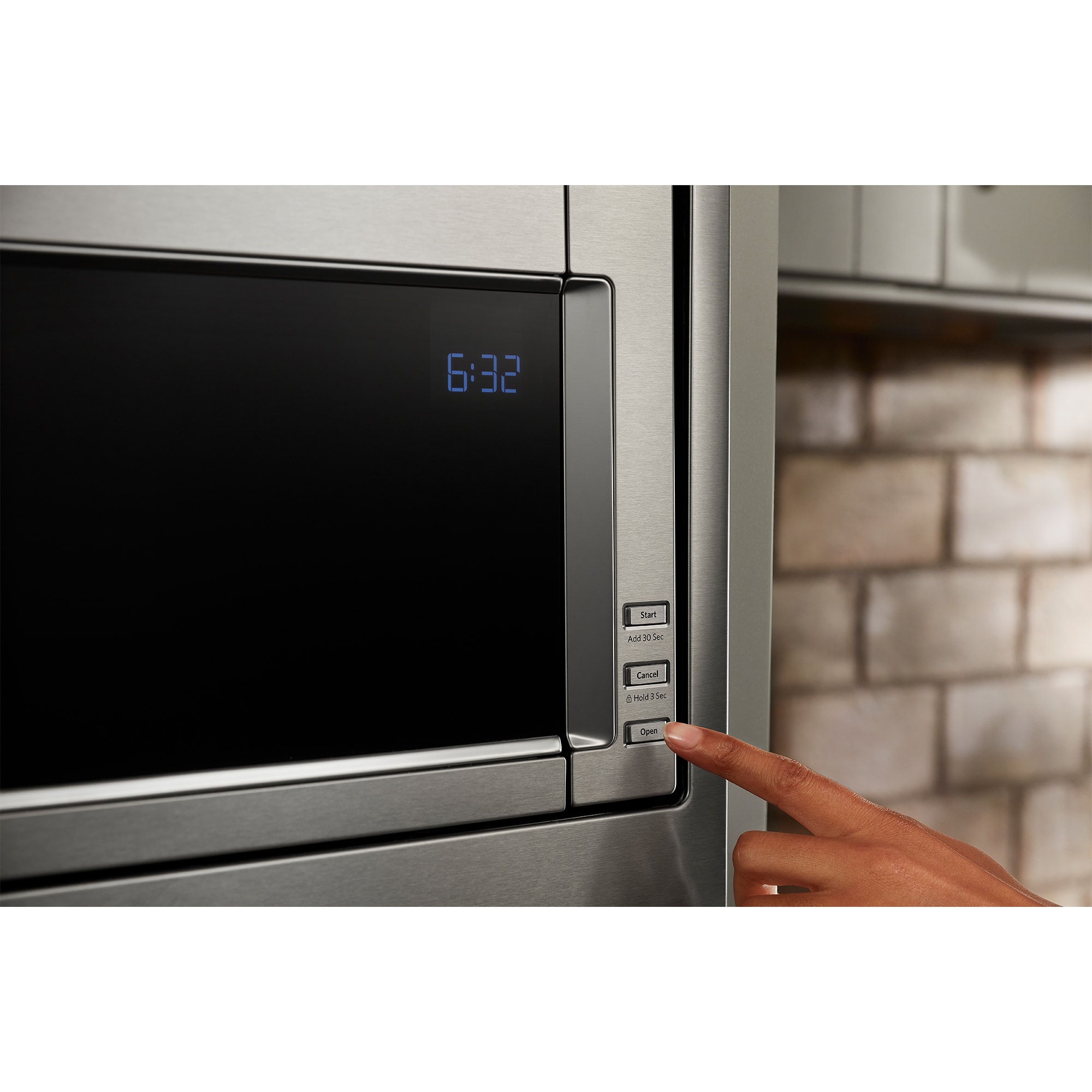 KitchenAid 30 in. 1.1 cu. ft. 1000W Low Profile Built-In Microwave with Sensor Cooking - Stainless Steel, , hires