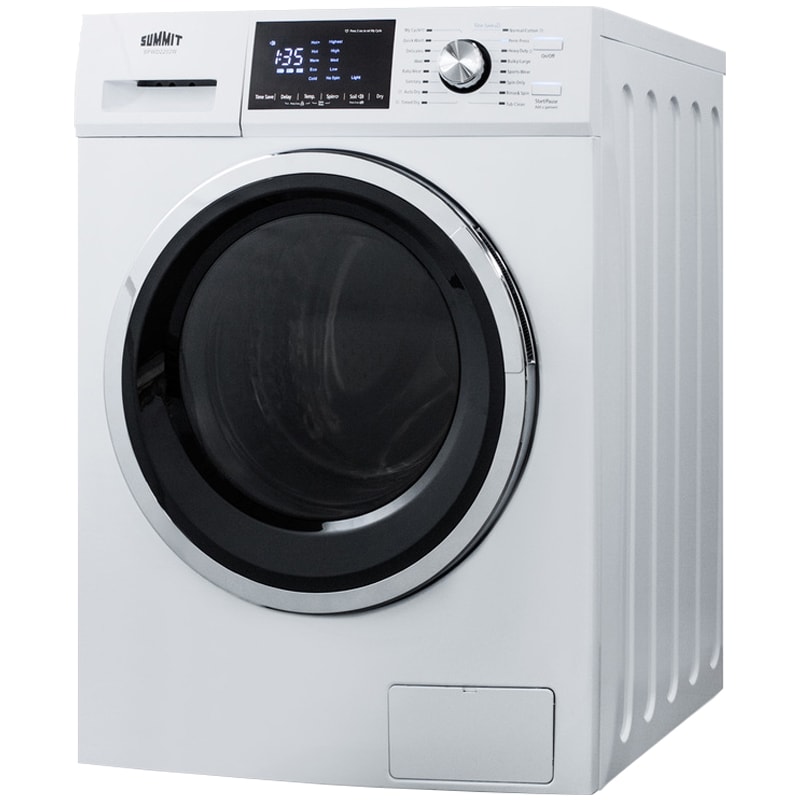 Summit 24 in. 2.7 cu. ft Electric All-in-One Front Load Washer-Dryer Combo with 16 Wash Programs & Wrinkle Care - White, , hires