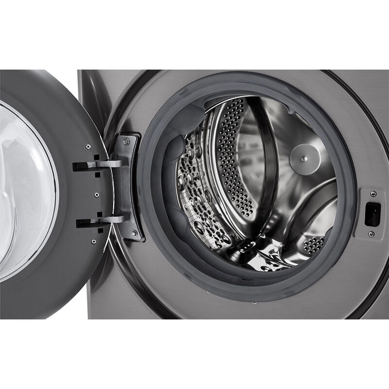 LG 24 in. 2.4 cu. ft. Electric All-in-One Front Load Washer-Dryer Combo with Sensor Dry & Wrinkle Care - Graphite Steel, Graphite Steel, hires