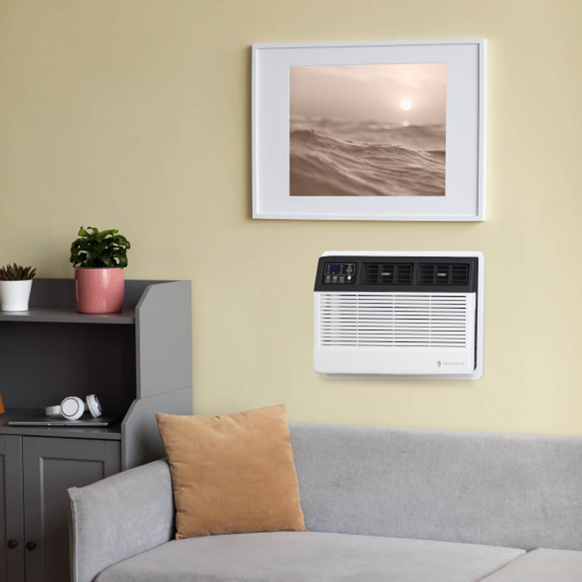 Friedrich Uni-Fit Series 14,000 BTU 230V Smart Through-the-Wall Air Conditioner with Electric Heat, 3 Fan Speeds, Remote Control - White, , hires