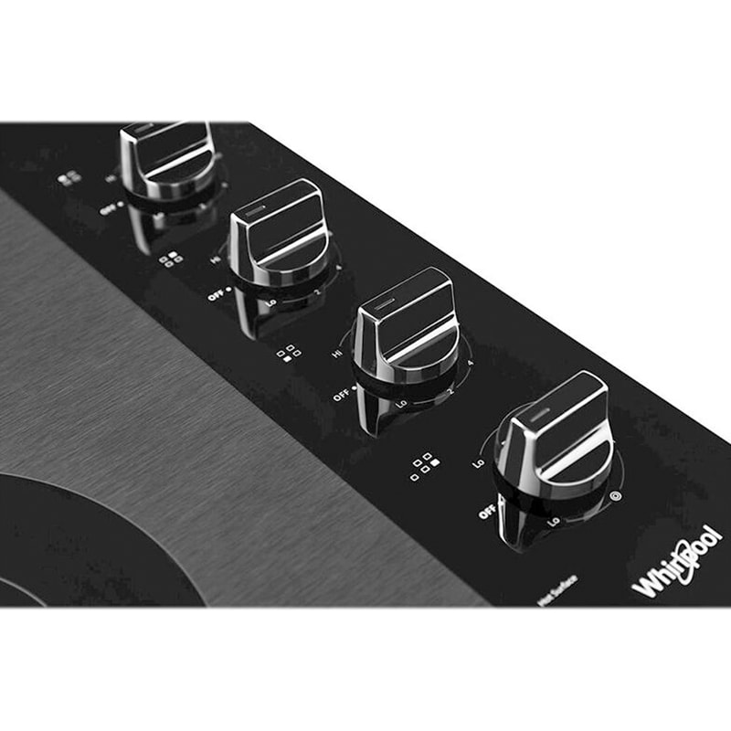 Whirlpool 30 in. 4-Burner Electric Cooktop with Simmer Burner - Black, Black, hires