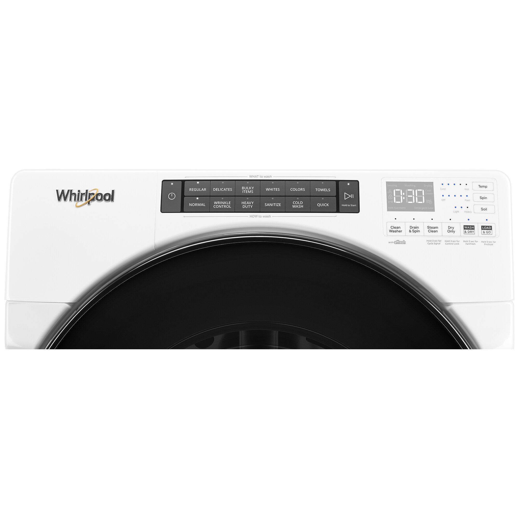 Whirlpool 27 in. 4.5 cu. ft. Electric All-in-One Front Load Washer-Dryer Combo with 1 Dryer Program & Wrinkle Care - White, , hires