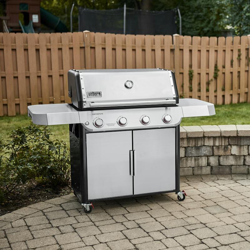 Weber Genesis S-415 Series 4-Burner Natural Gas Grill - Stainless Steel, , hires