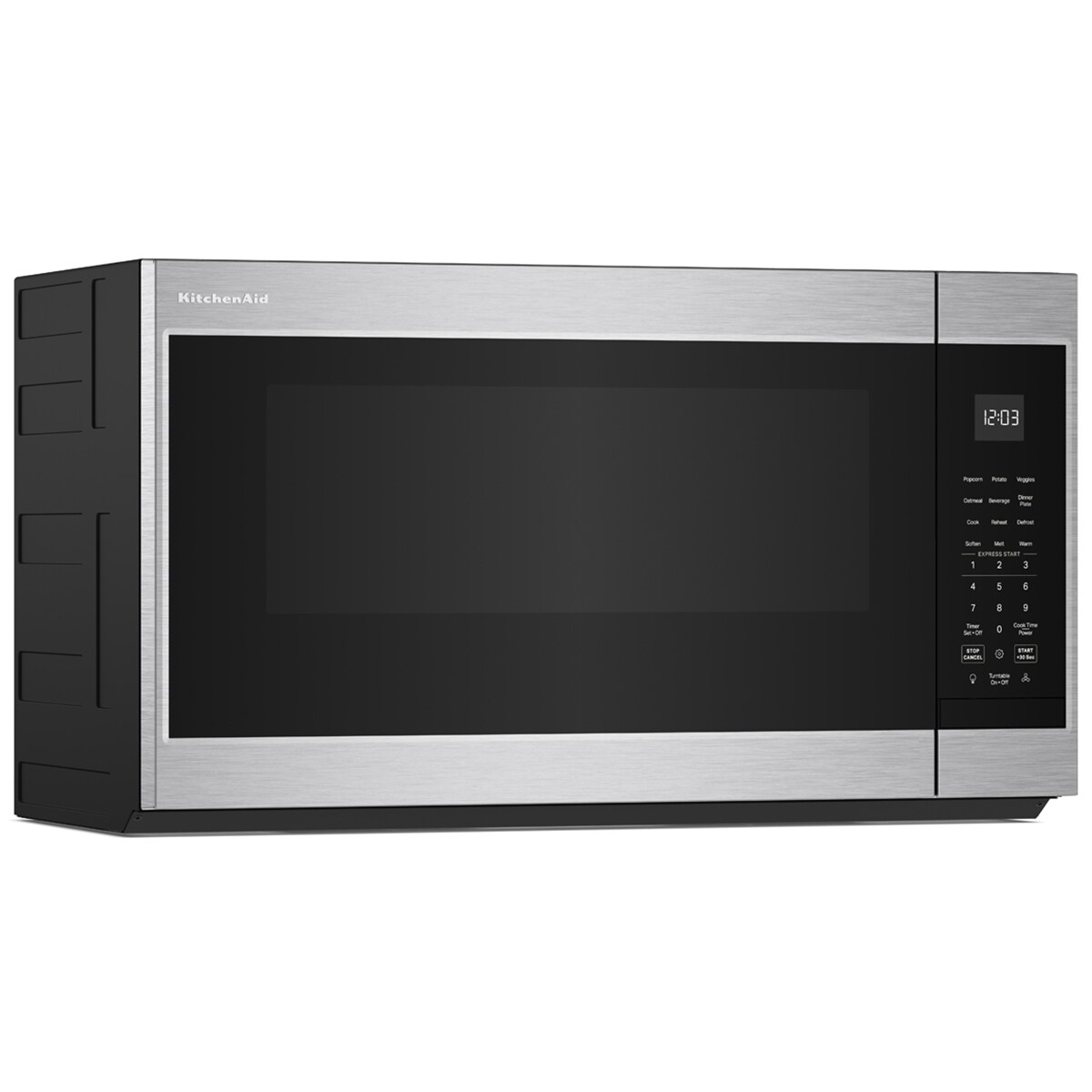 KitchenAid 30 in. 1.9 cu. ft. 1000W Over-the-Range Microwave with 400 CFM & Sensor Cooking - Stainless Steel with PrintShield Finish, , hires