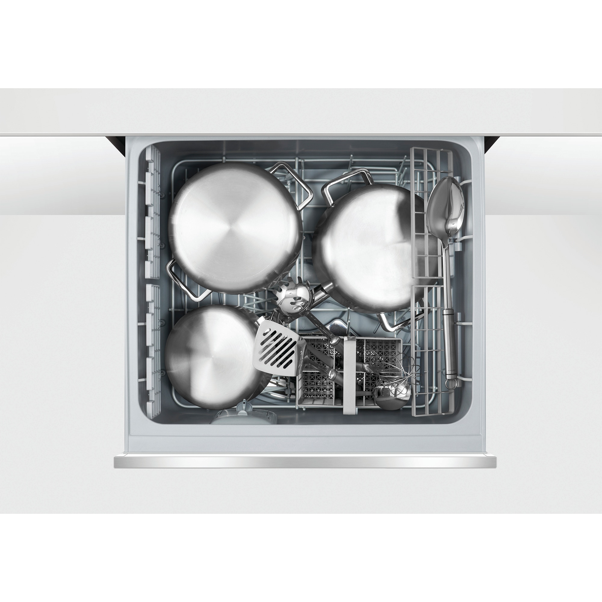 Fisher & Paykel Series 7 24 in. Smart Dishwasher with Front Control, 42 dBa Sound Level & Pocket - Stainless Steel, , hires