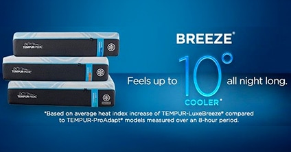 Breeze Feels up to 10 deg cooler all night long