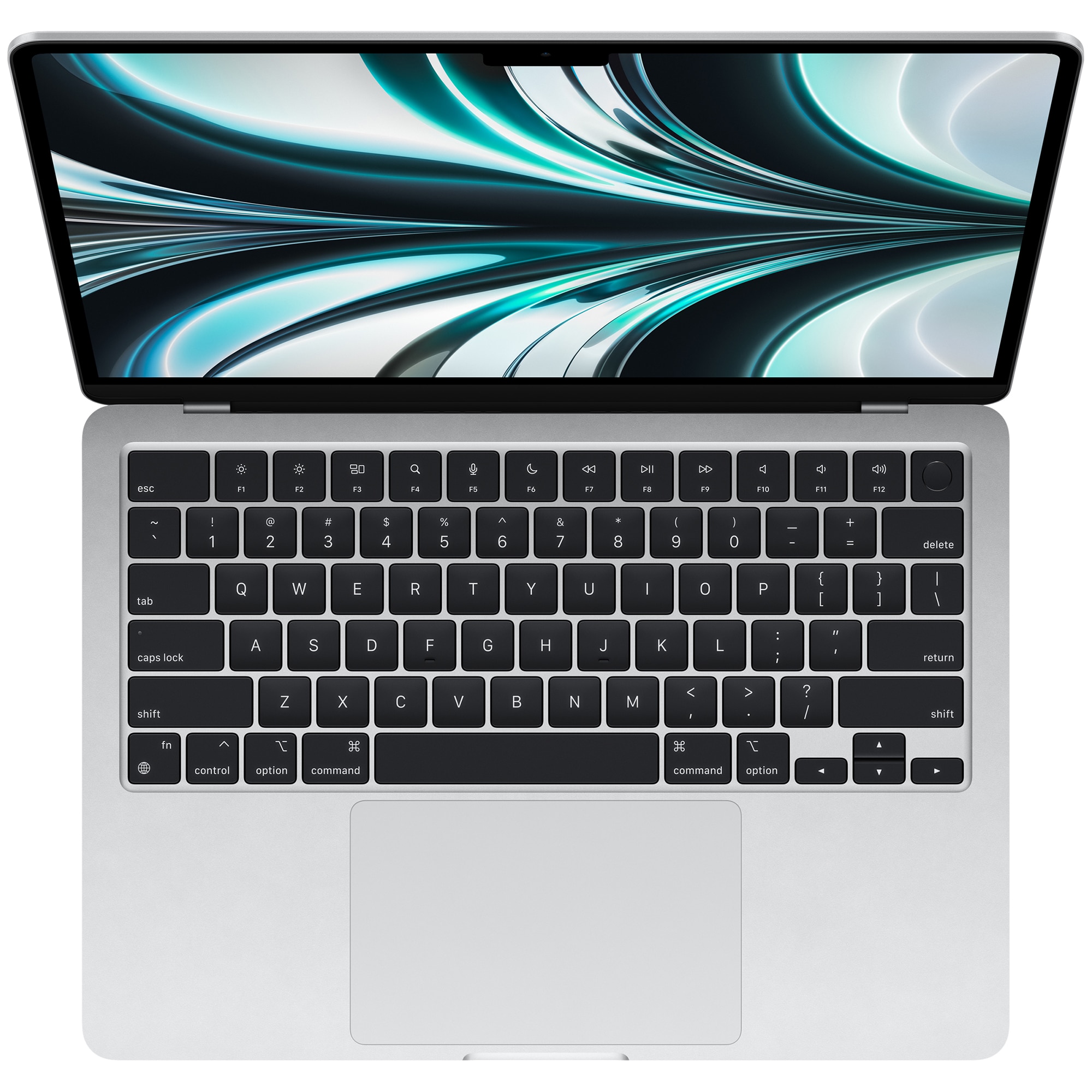 Apple MacBook Air (2022) 13 in. Notebook with Apple Intelligence, Apple M2 8-Core CPU, 10-Core GPU, 8 GB RAM, 512 GB SSD, up to 18 Hrs. of Battery Life & Mac OS - Silver, , hires
