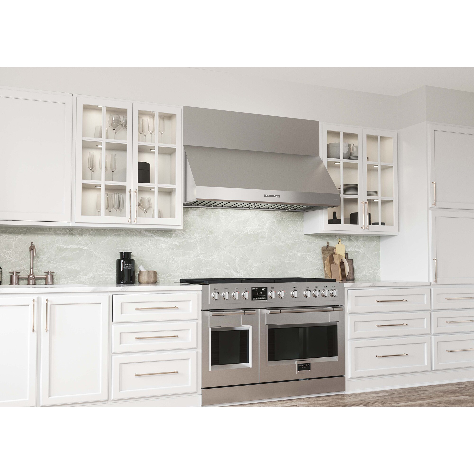 Zephyr 30 in. Canopy Pro Style Range Hood with 6 Speed Settings, 700 CFM & 2 LED Lights - Stainless Steel, , hires