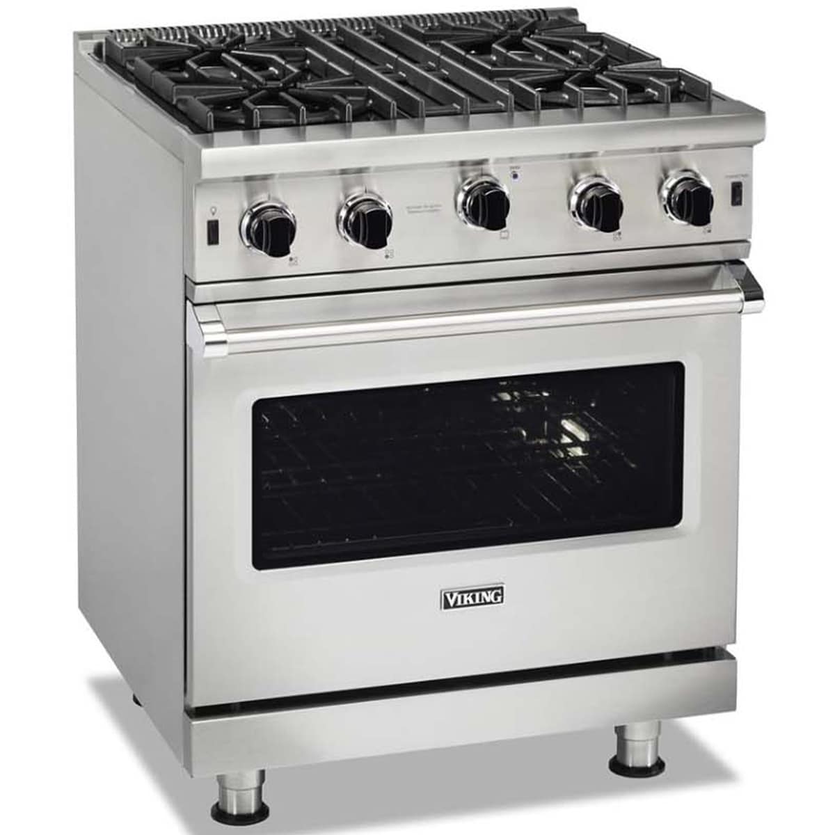 Viking 5 Series 30 in. 4 cu. ft. Standard Convection Gas Range with Open Burners - Stainless Steel, , hires