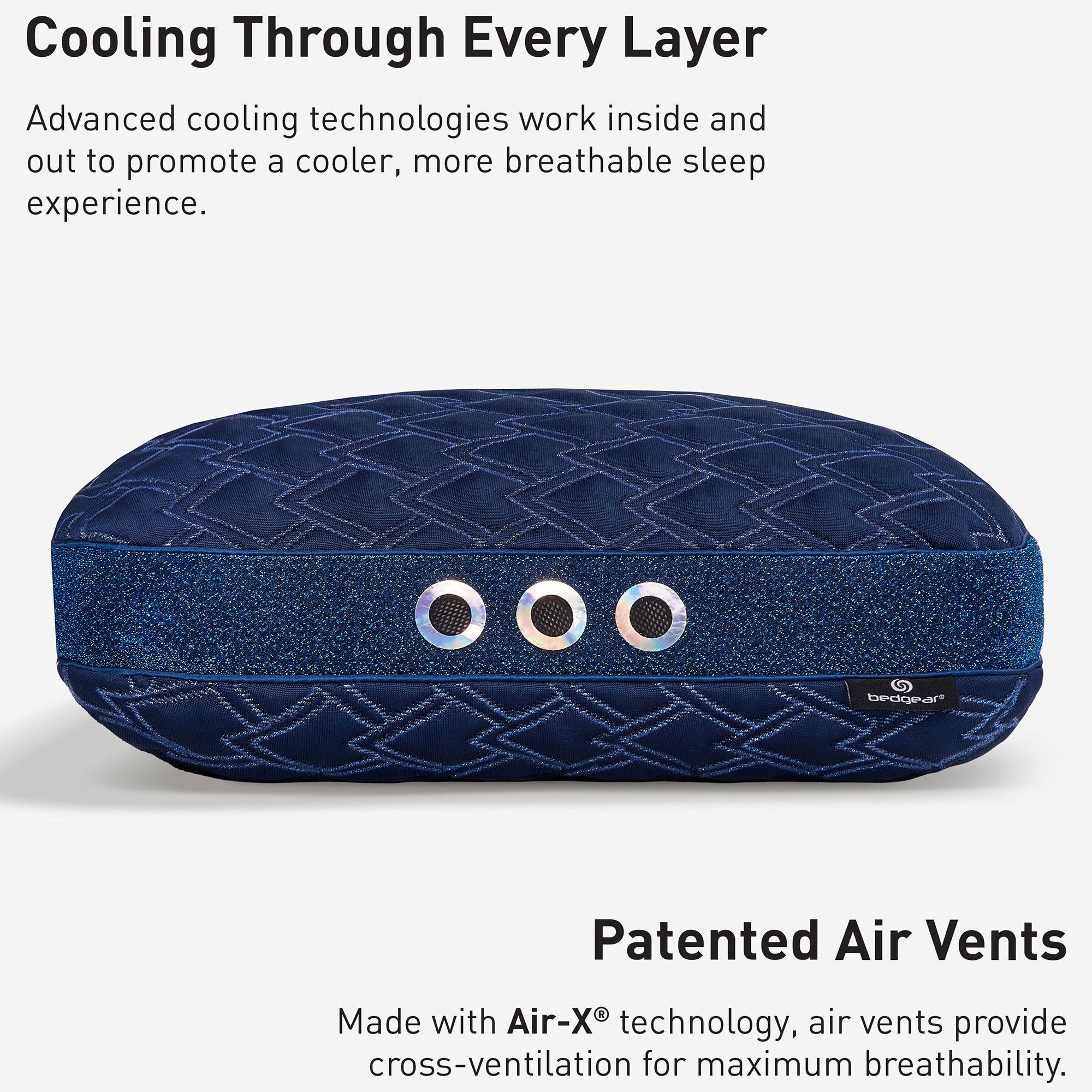 BEDGEAR Night Ice Performance 1.0 Standard Size Pillow, , hires