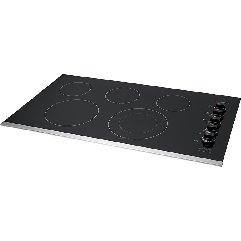 Frigidaire 36 in. 5-Burner Electric Cooktop with Simmer Burner & Power Burner - Stainless Steel, , hires