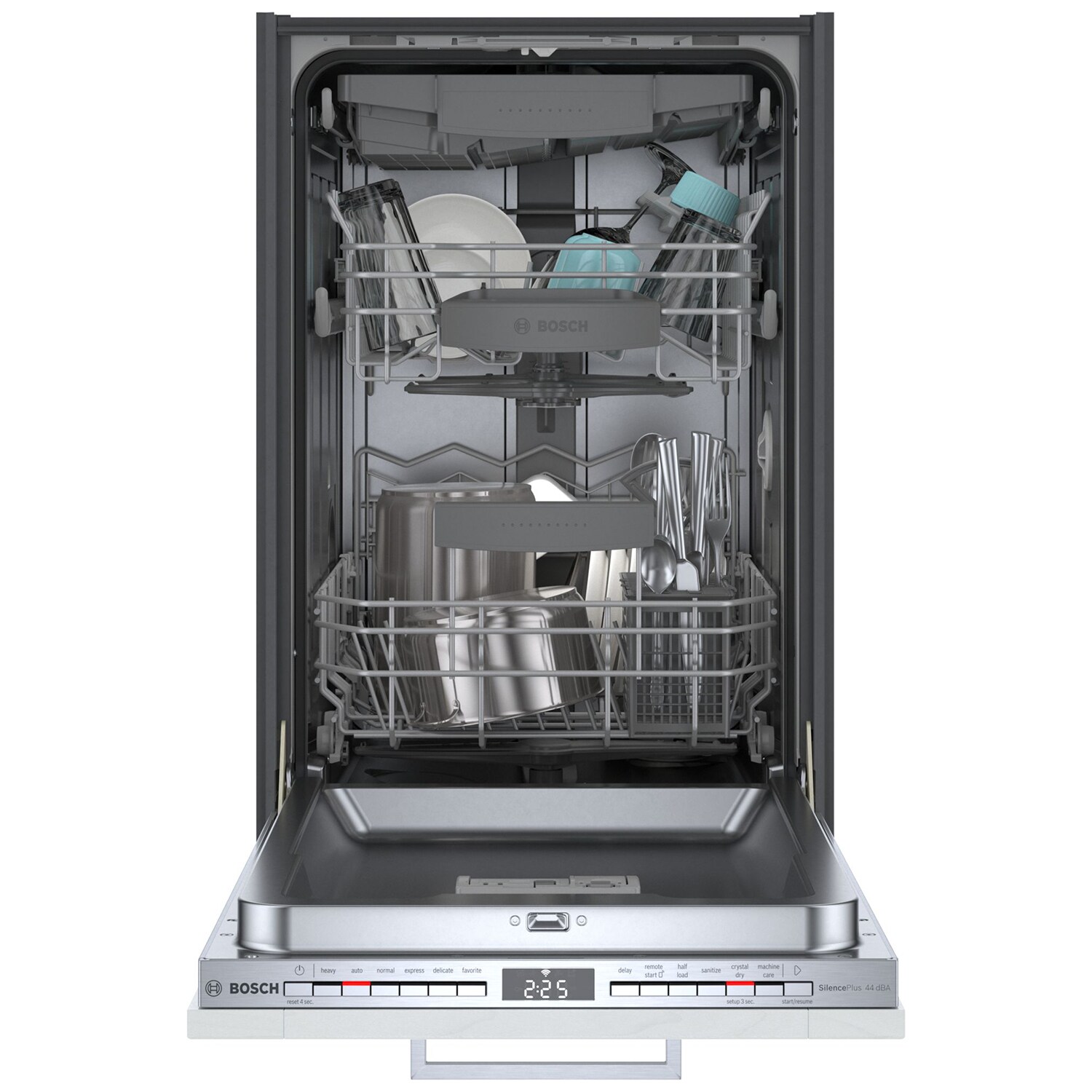 Bosch 800 Series 18 in. Top Control Smart Dishwasher with 44 dBa Sound Level, 3rd-Rack & CrystalDry - Custom Panel Ready, , hires