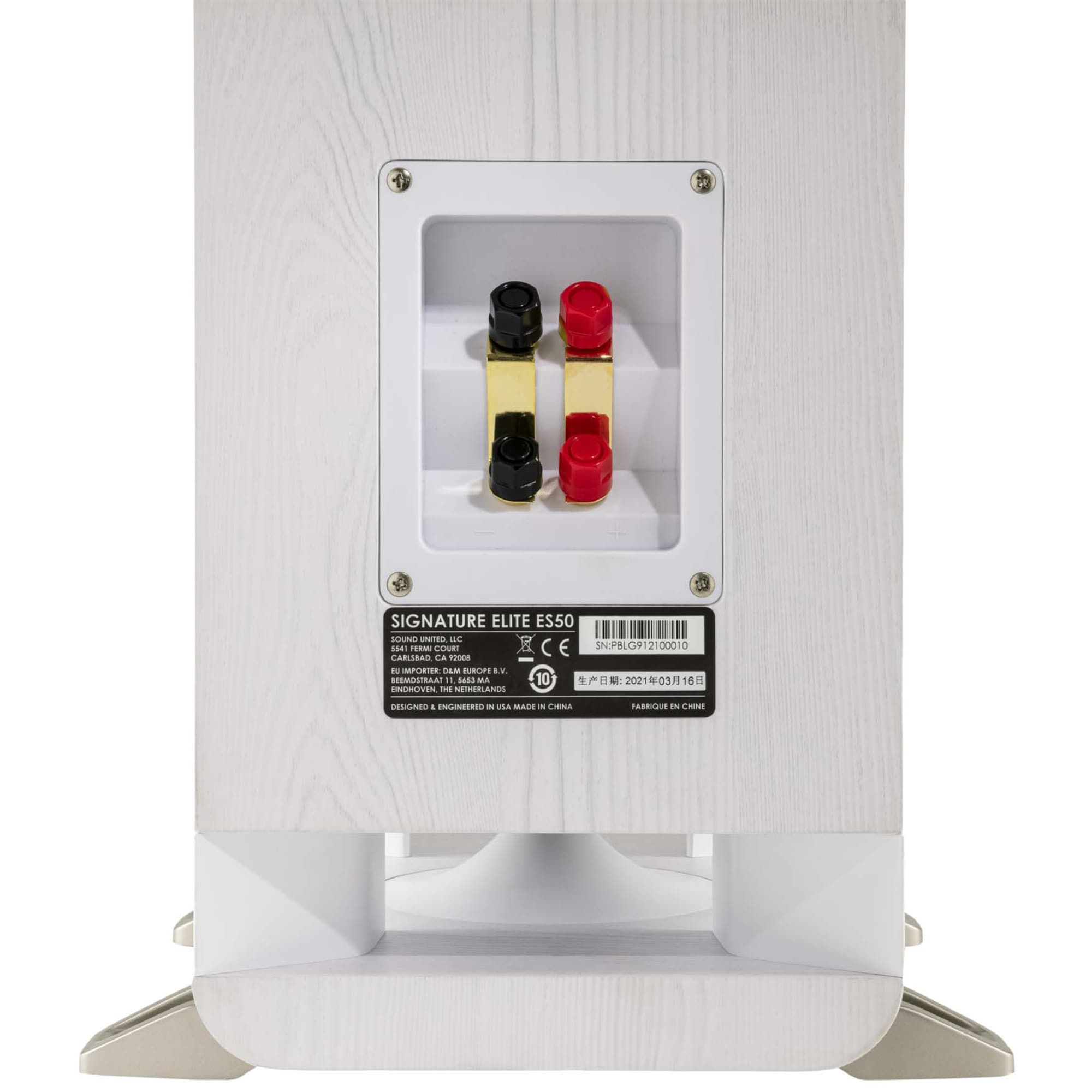 Polk Signature Elite ES50 High-Quality Compact Floor-Standing Tower Speaker - White, White, hires