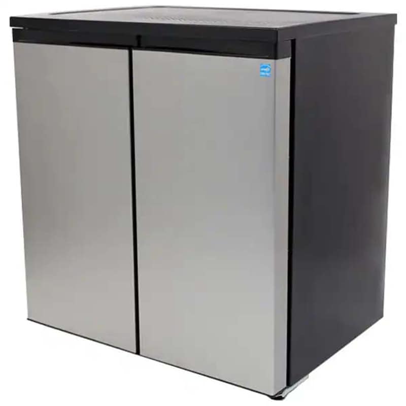 Avanti 31 in. 5.5 cu. ft. Side by Side Mini Fridge with Freezer Compartment - Stainless Steel, Stainless Steel, hires