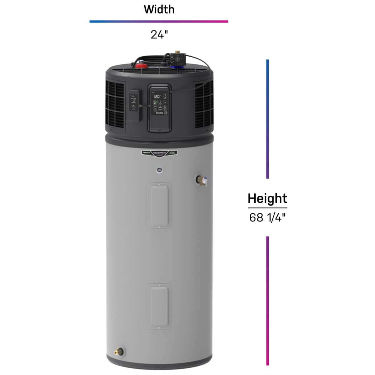 GE Profile Geospring Smart Electric 50 Gallon Tall Water Heater with 10-Year Parts Warranty, , hires