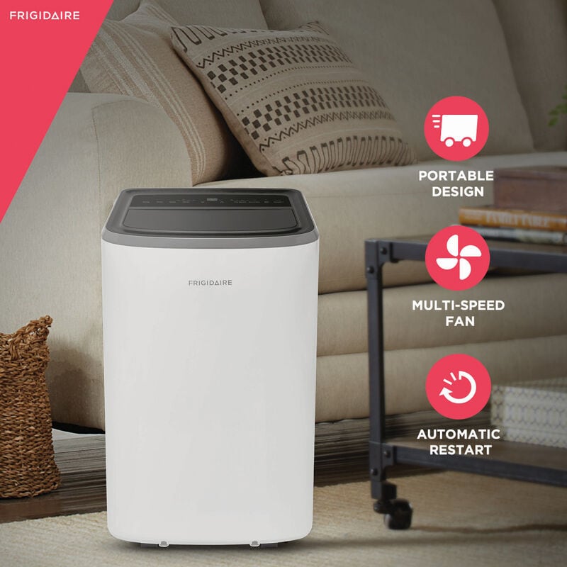 Frigidaire 10,000 BTU (6,500 BTU DOE) 115V Portable Air Conditioner with 3 Fan Speeds, Sleep Mode & Remote Control - White, , hires